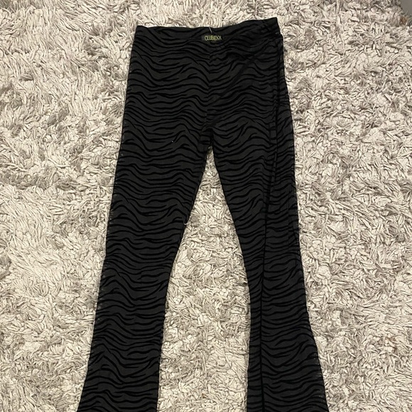 Dolls Kill Pants - Sheer zebra print flare pants!